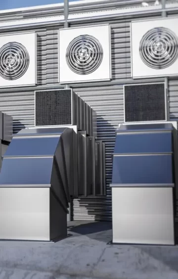 Endüstriyel tesiste uygulanan havalandırma ve hava sirkülasyon sistemi